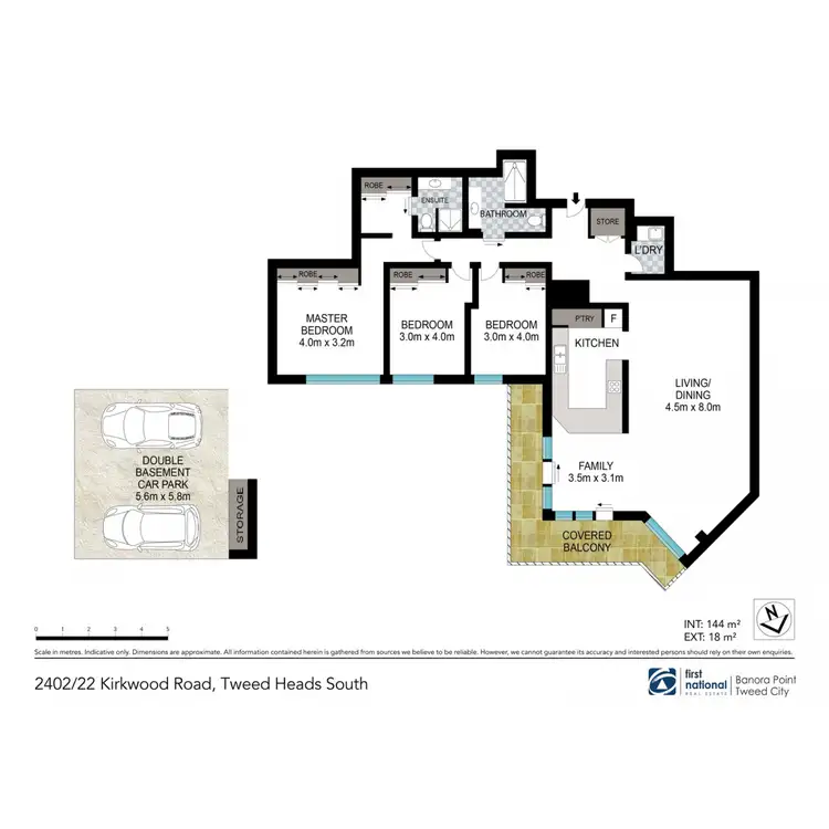Floorplan of Homely apartment listing, 2402/22 Kirkwood Road, Tweed Heads South NSW 2486