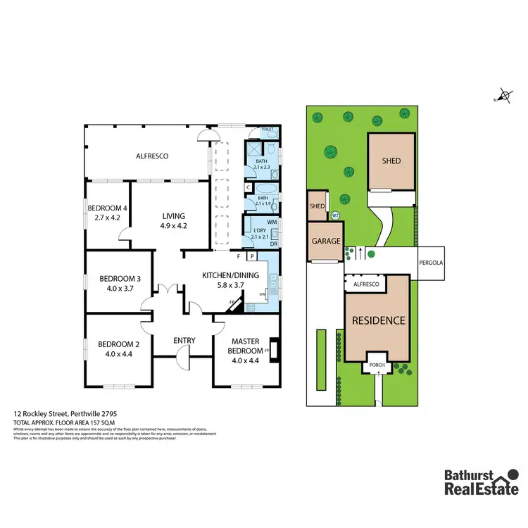 Floorplan of Homely house listing, 12 Rockley Street, Perthville NSW 2795