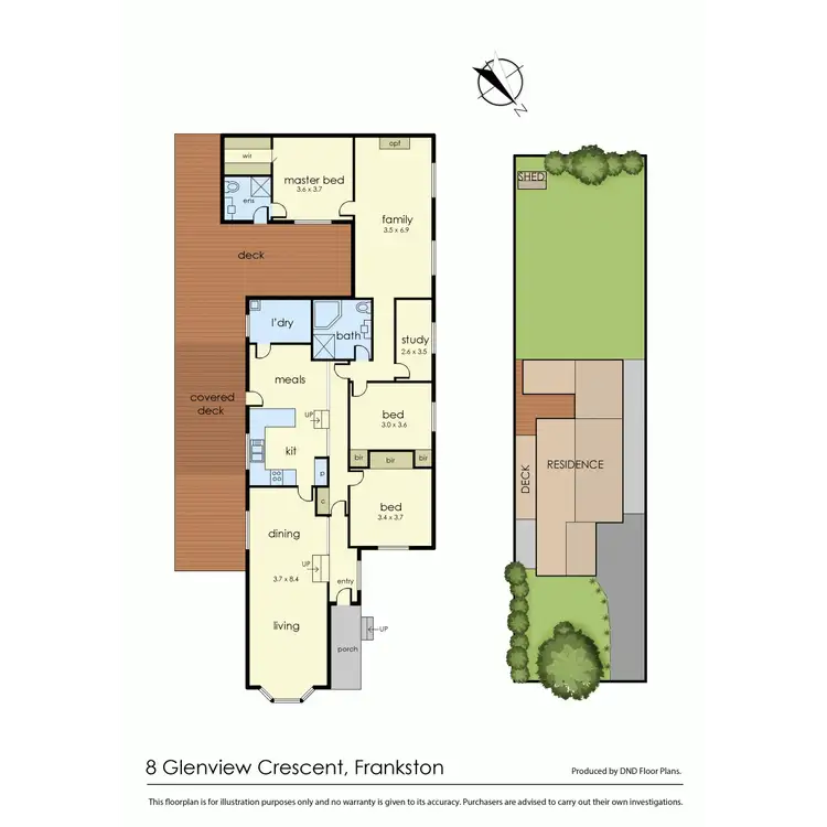 Floorplan of Homely house listing, 8 Glenview Crescent, Frankston VIC 3199