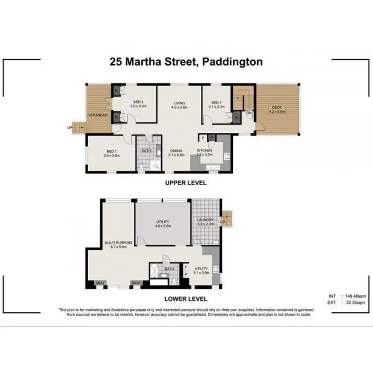Floorplan of Homely house listing, 25 Martha Street, Paddington QLD 4064