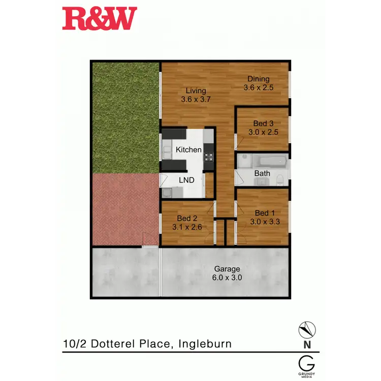 Floorplan of Homely townhouse listing, 10/2 Dotterel Place, Ingleburn NSW 2565