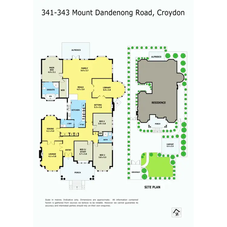 Floorplan of Homely house listing, 341 Mount Dandenong Road, Croydon VIC 3136