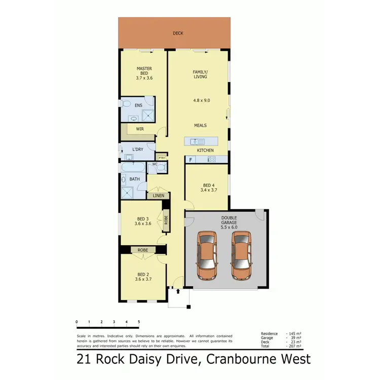 Floorplan of Homely house listing, 21 Rock Daisy Drive, Cranbourne West VIC 3977