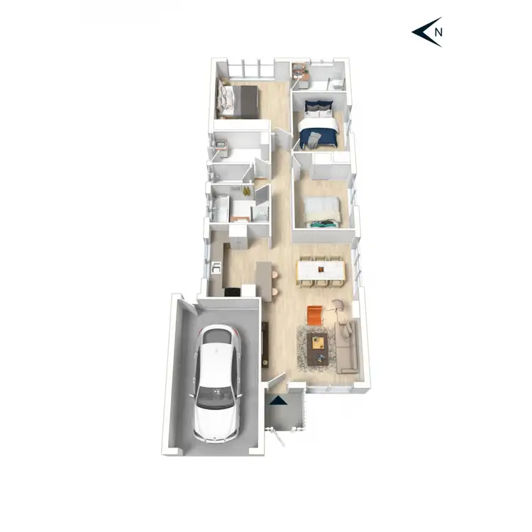 Floorplan of Homely house listing, 9 Banksia Place, Rosebud VIC 3939