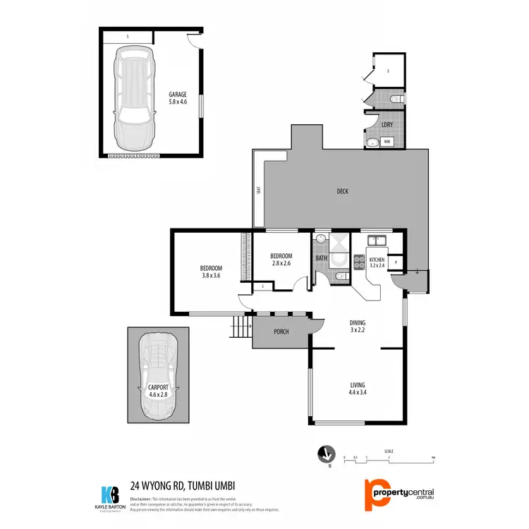 Floorplan of Homely house listing, 24 Wyong Road, Tumbi Umbi NSW 2261