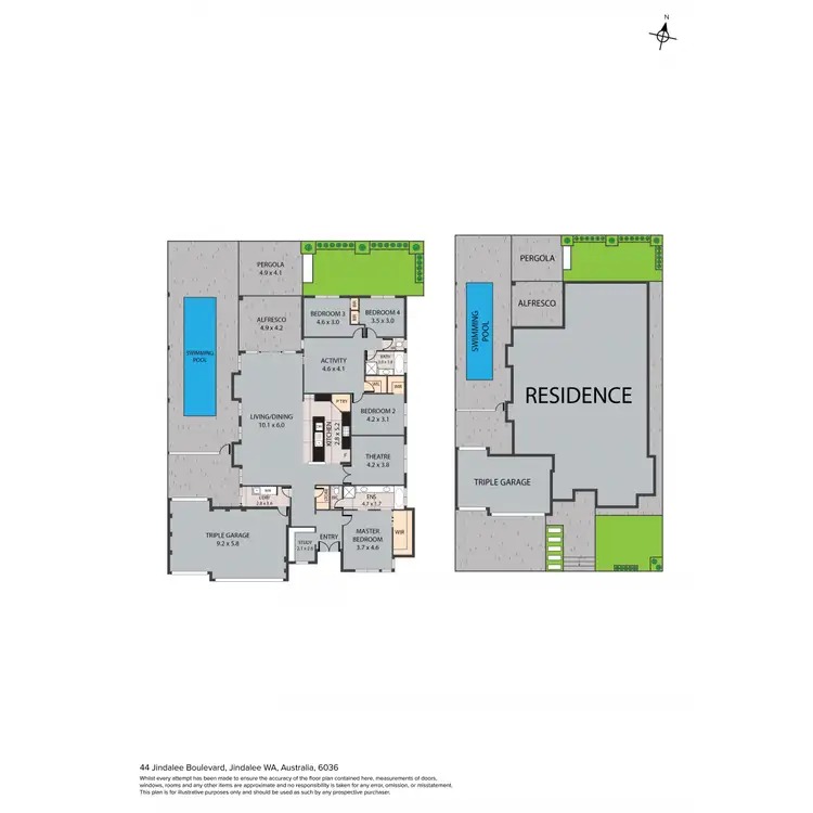 Floorplan of Homely house listing, 44 Jindalee Boulevard, Jindalee WA 6036