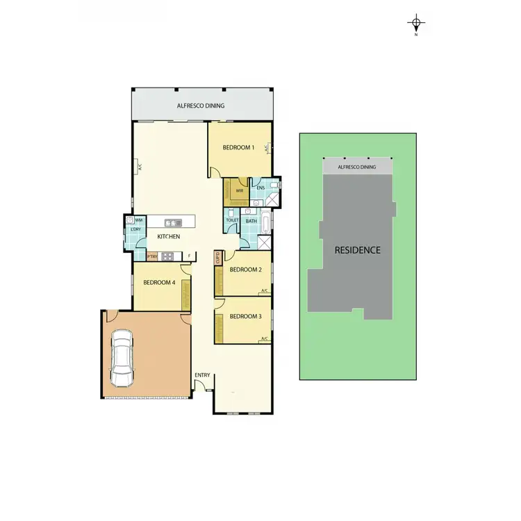 Floorplan of Homely house listing, 16-18 Brush Cherry Street, Mount Low QLD 4818