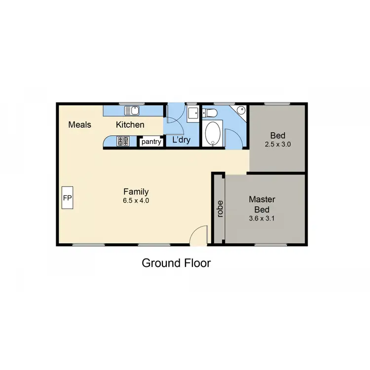 Floorplan of Homely house listing, 1/43 Pickings Road, Safety Beach VIC 3936