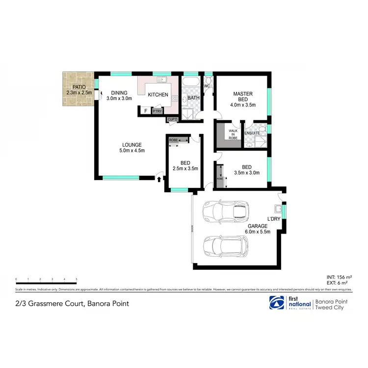 Floorplan of Homely semi-detached listing, 2/3 Grassmere Court, Banora Point NSW 2486