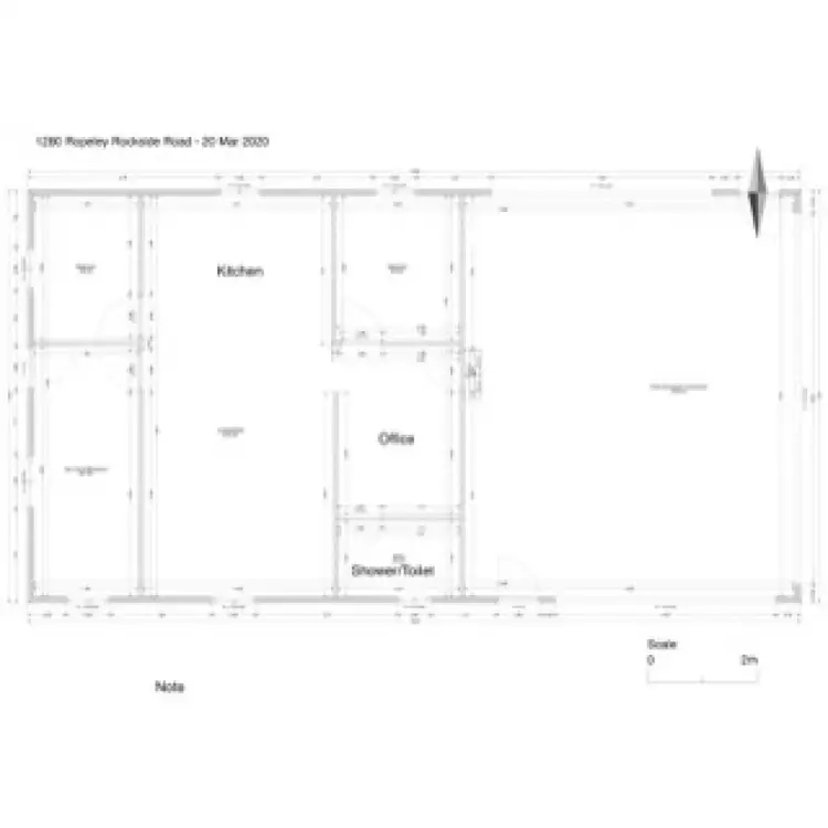 Floorplan of Homely rural property listing, 1280 Ropeley Rockside Road, Rockside QLD 4343