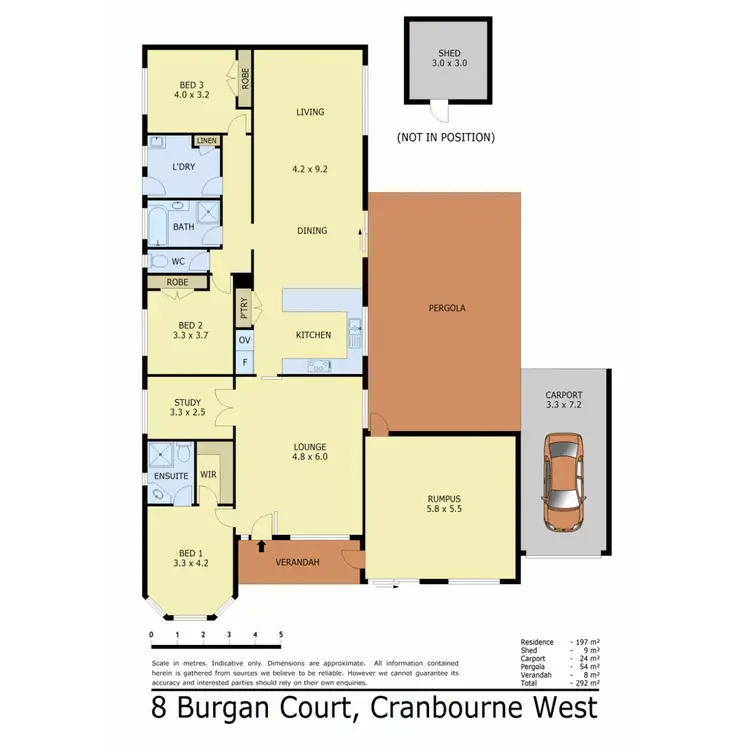 Floorplan of Homely house listing, 8 Burgan Court, Cranbourne West VIC 3977