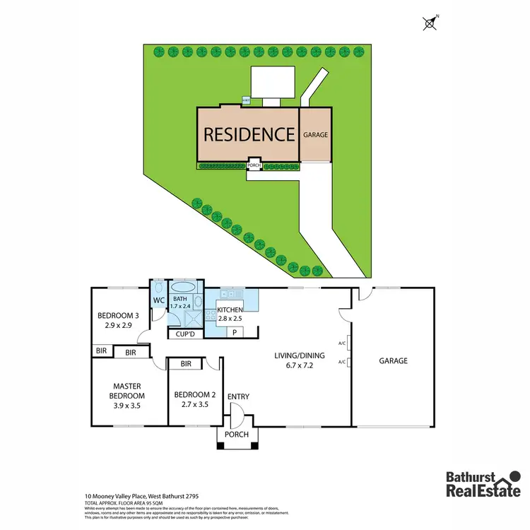 Floorplan of Homely house listing, 10 Mooney Valley Place, West Bathurst NSW 2795