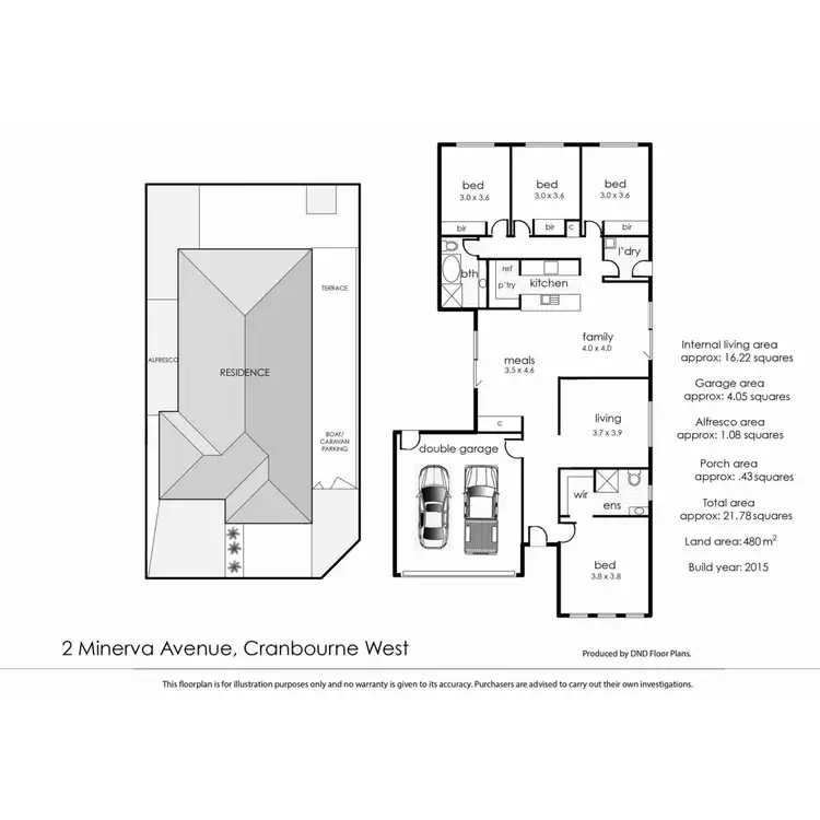 Floorplan of Homely house listing, 2 Minerva Avenue, Cranbourne West VIC 3977