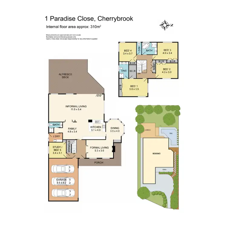 Floorplan of Homely house listing, 1 Paradise Close, Cherrybrook NSW 2126