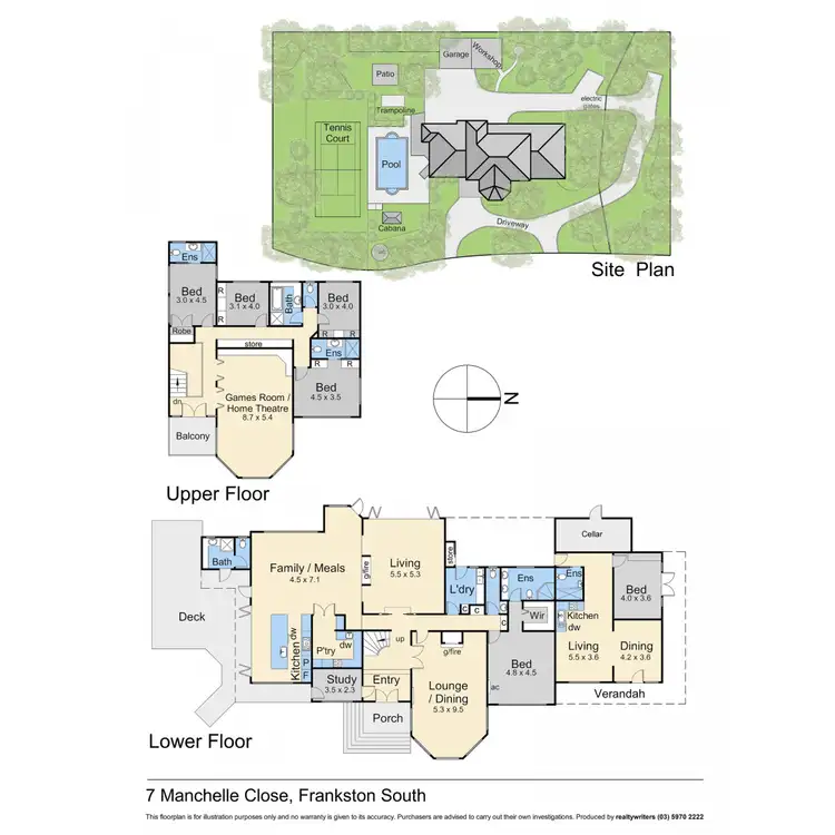 Floorplan of Homely house listing, 7 Manchelle Close, Frankston South VIC 3199