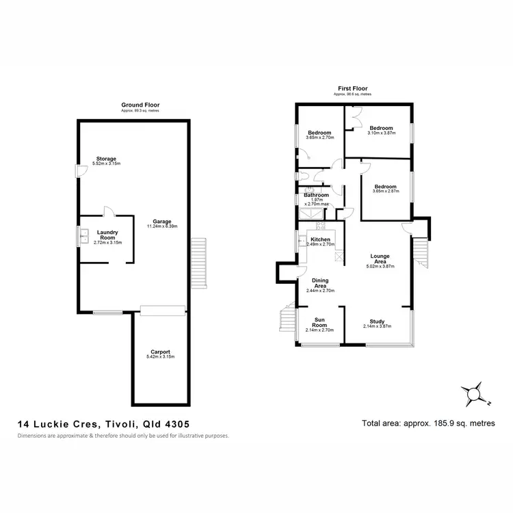 Floorplan of Homely house listing, 14 Luckie Crescent, Tivoli QLD 4305