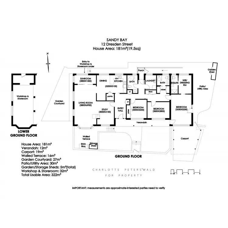 Floorplan of Homely house listing, 12 Dresden Street, Sandy Bay TAS 7005
