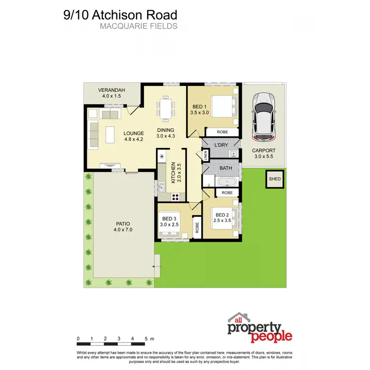 Floorplan of Homely villa listing, 9/10 Atchison Road, Macquarie Fields NSW 2564