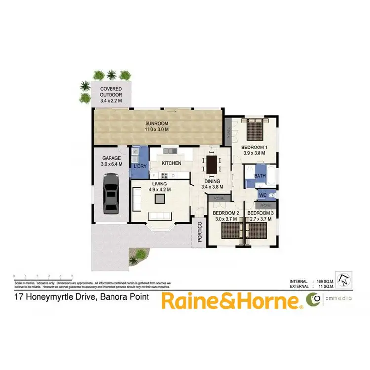 Floorplan of Homely house listing, 17 Honeymyrtle Drive, Banora Point NSW 2486