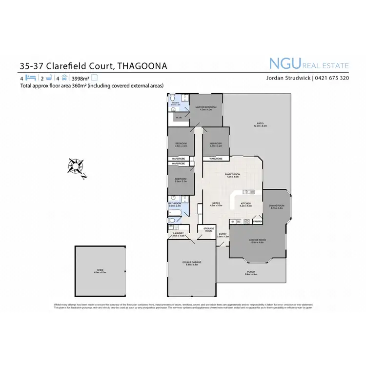 Floorplan of Homely house listing, 35 - 37 Clarefield Court, Thagoona QLD 4306