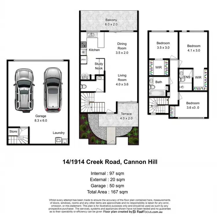 Floorplan of Homely townhouse listing, 14/1914 Creek Road, Cannon Hill QLD 4170