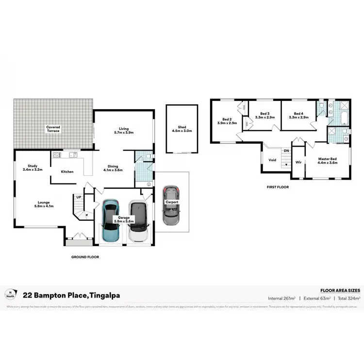 Floorplan of Homely house listing, 22 Bampton Place, Tingalpa QLD 4173