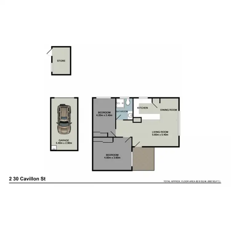 Floorplan of Homely unit listing, 2/30 Cavillon Street, Holland Park QLD 4121