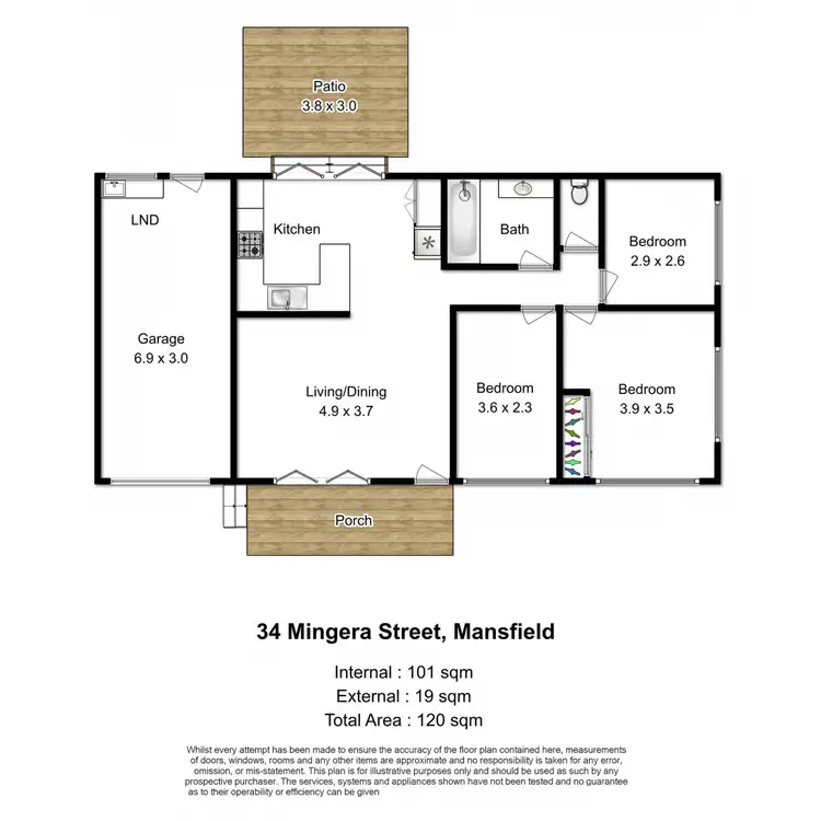 Floorplan of Homely house listing, 34 Mingera Street, Mansfield QLD 4122