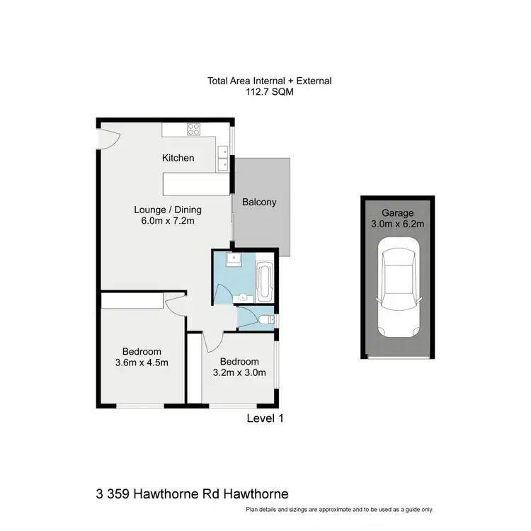 Floorplan of Homely apartment listing, 3/359 Hawthorne Road, Hawthorne QLD 4171