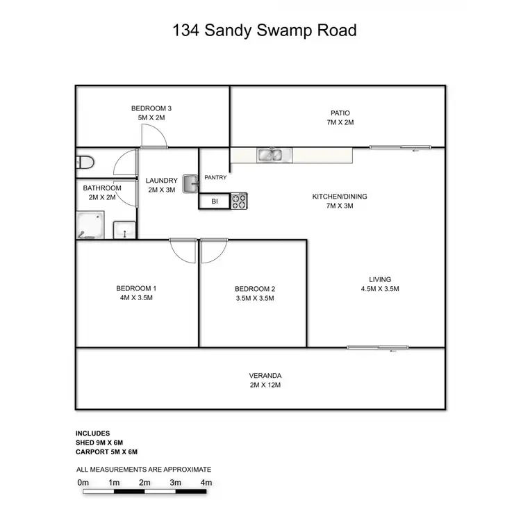 Floorplan of Homely rural property listing, 134 Sandy Swamp Road, Coutts Crossing NSW 2460