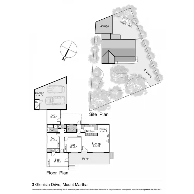 Floorplan of Homely house listing, 3 Glenisla Drive, Mount Martha VIC 3934