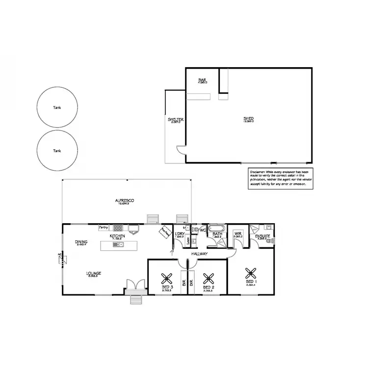 Floorplan of Homely house listing, 7 Benjamin Road, Poonindie SA 5607