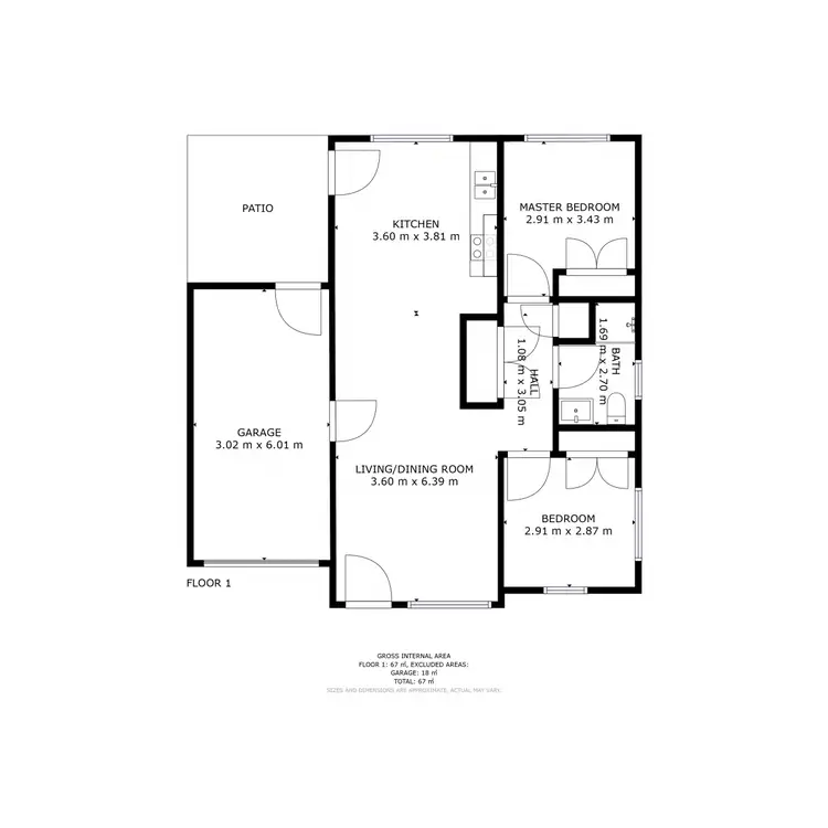 Floorplan of Homely house listing, 141 Gunn Street, Bridgewater TAS 7030