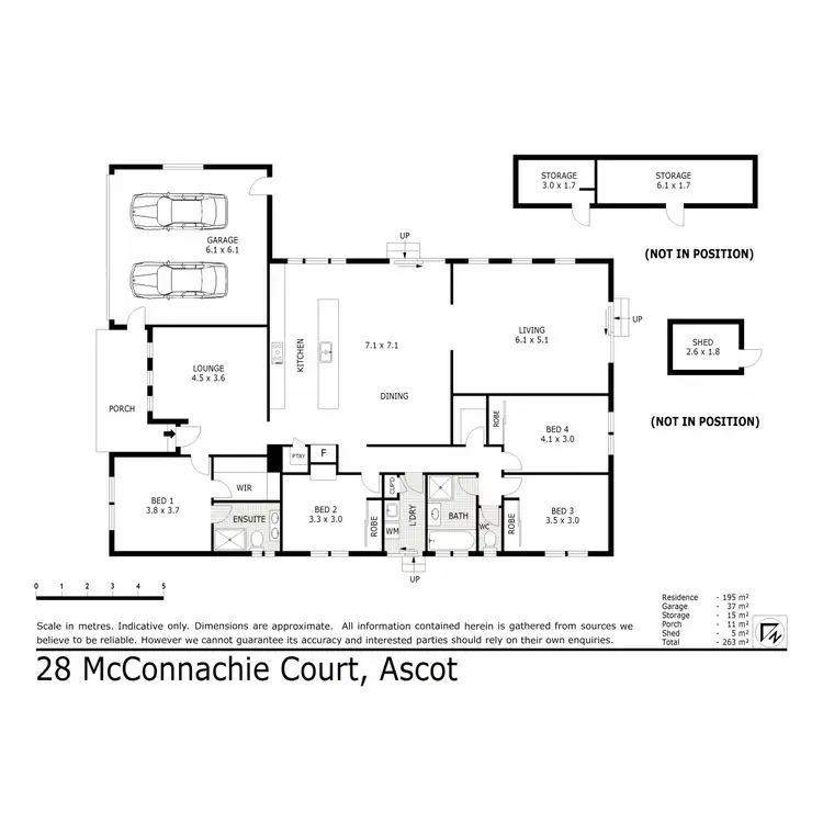 Floorplan of Homely house listing, 28 McConnachie Court, Ascot VIC 3551