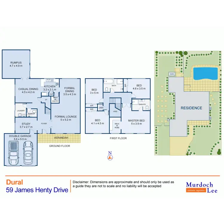 Floorplan of Homely house listing, 59 James Henty Drive, Dural NSW 2158