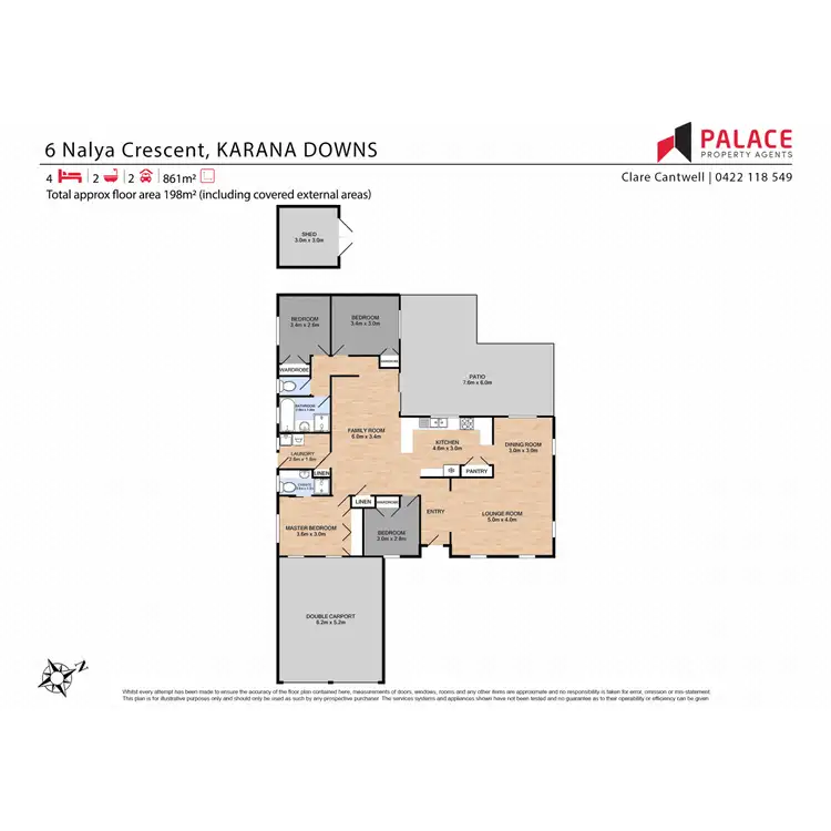 Floorplan of Homely house listing, 6 Nalya Crescent, Karana Downs QLD 4306