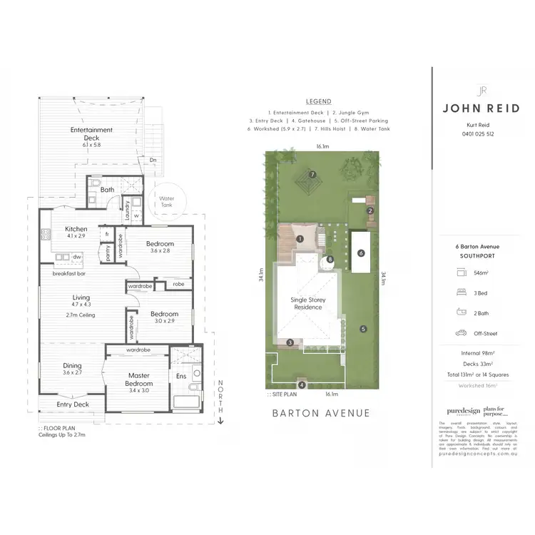 Floorplan of Homely house listing, 6 Barton Avenue, Southport QLD 4215