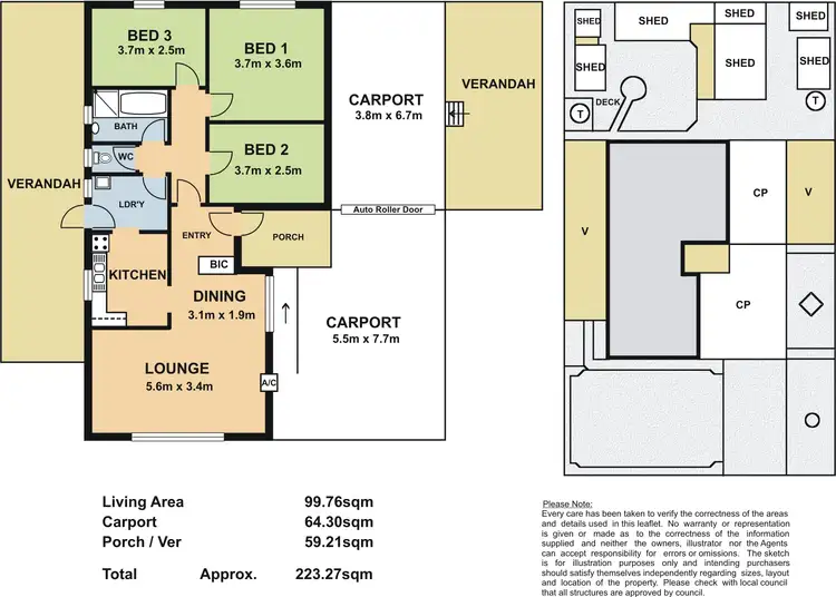 Floorplan of Homely house listing, 34 Tarana Avenue, Ingle Farm SA 5098