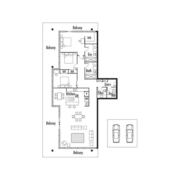 Floorplan of Homely apartment listing, 1203/1 Roy Street, Melbourne VIC 3000