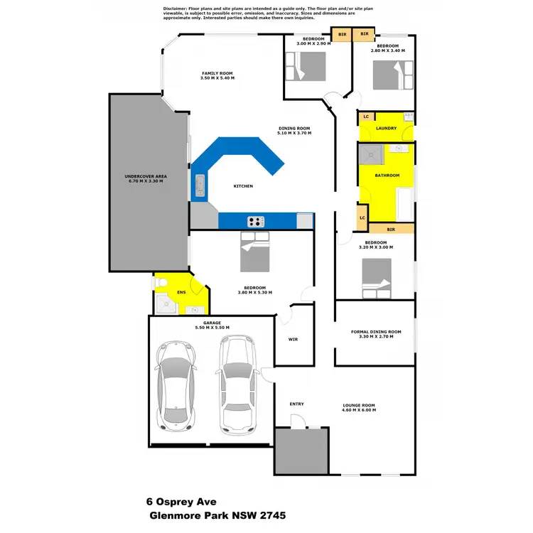 Floorplan of Homely house listing, 6 Osprey Avenue, Glenmore Park NSW 2745