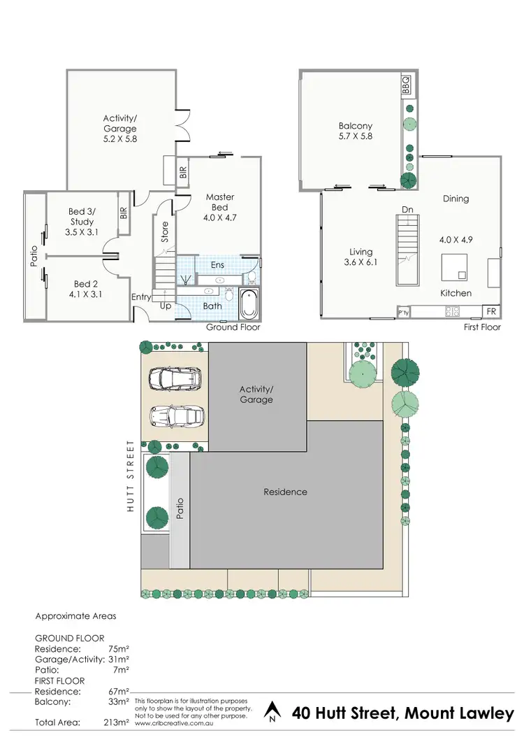 Floorplan of Homely house listing, 40 Hutt Street, Mount Lawley WA 6050