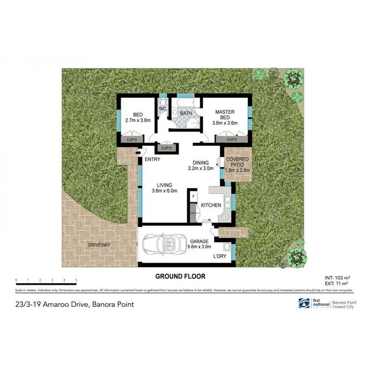 Floorplan of Homely villa listing, 23/3-19 Amaroo Drive, Banora Point NSW 2486