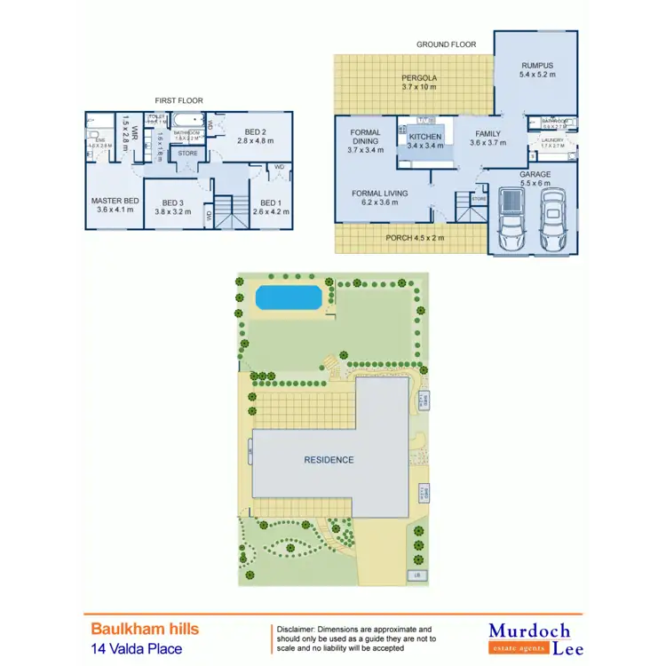 Floorplan of Homely house listing, 14 Valda Place, Baulkham Hills NSW 2153