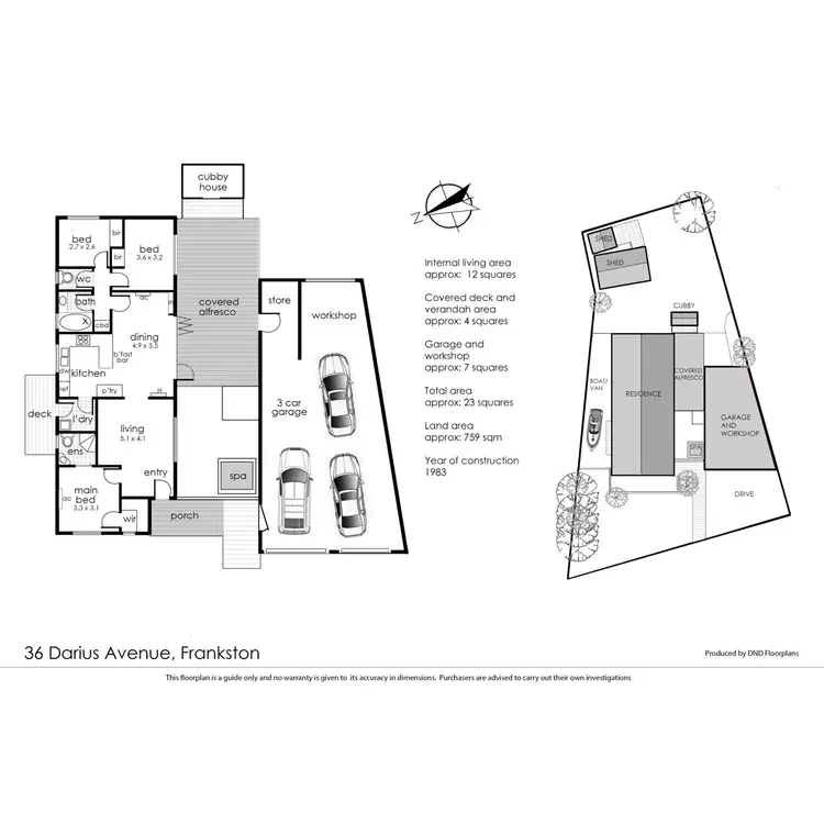 Floorplan of Homely house listing, 36 Darius Avenue, Frankston VIC 3199