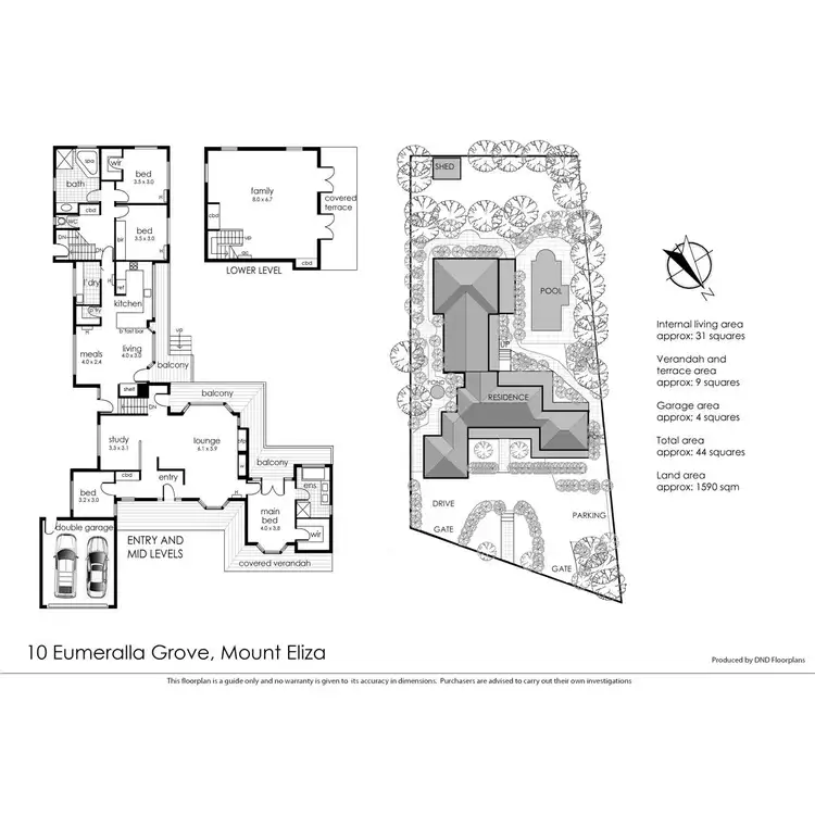 Floorplan of Homely house listing, 10 Eumeralla Grove, Mount Eliza VIC 3930