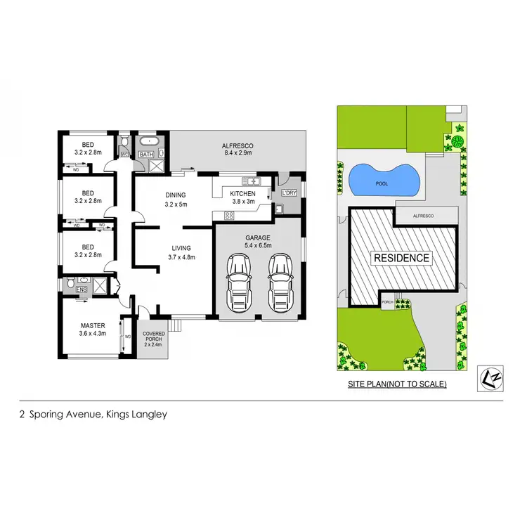 Floorplan of Homely house listing, 2 Sporing Avenue, Kings Langley NSW 2147
