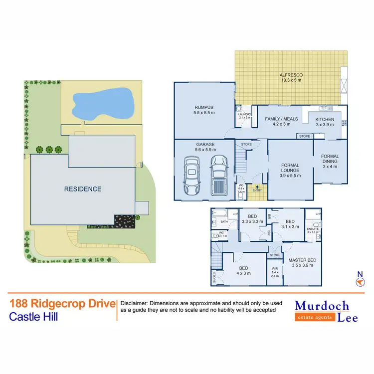 Floorplan of Homely house listing, 188 Ridgecrop Drive, Castle Hill NSW 2154