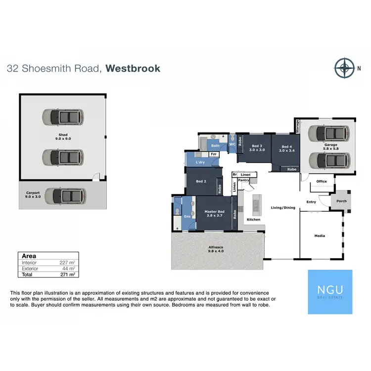 Floorplan of Homely house listing, 32 Shoesmith Road, Westbrook QLD 4350