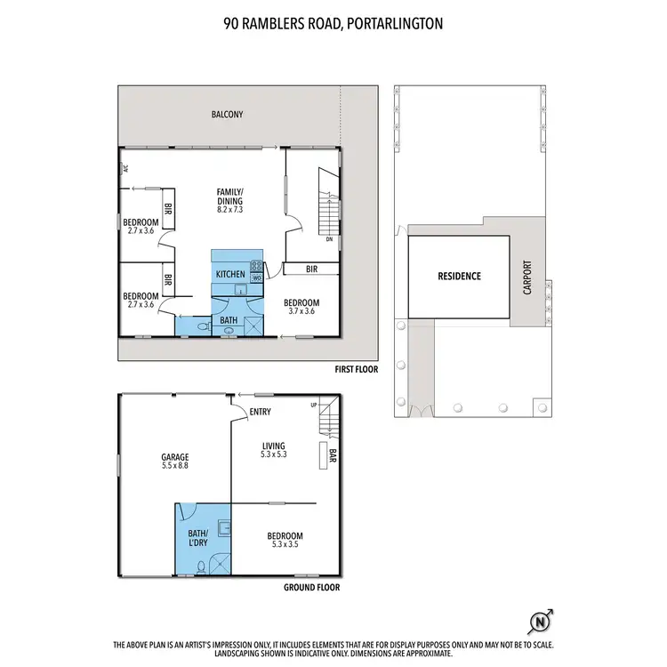 Floorplan of Homely house listing, 90 Ramblers Road, Portarlington VIC 3223