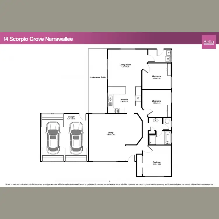 Floorplan of Homely house listing, 14 Scorpio Grove, Narrawallee NSW 2539
